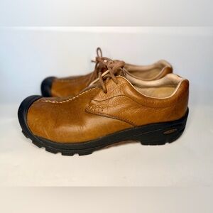 Keen Shoes Mens 11.5 Brown Leather Boston III Outdoor Hiking Comfort Lace Up